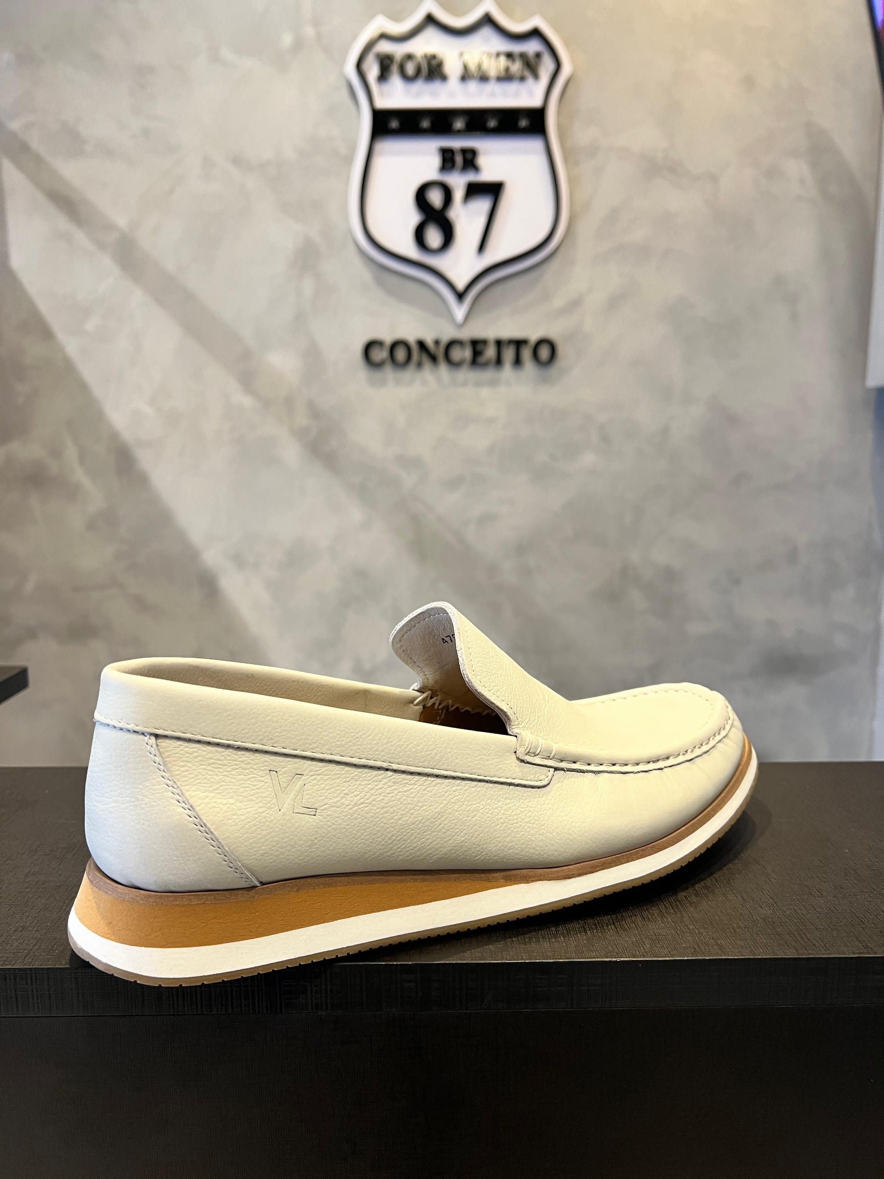 Mocassim Masculino Branco