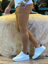 Calça Masculina Skinny Caramelo