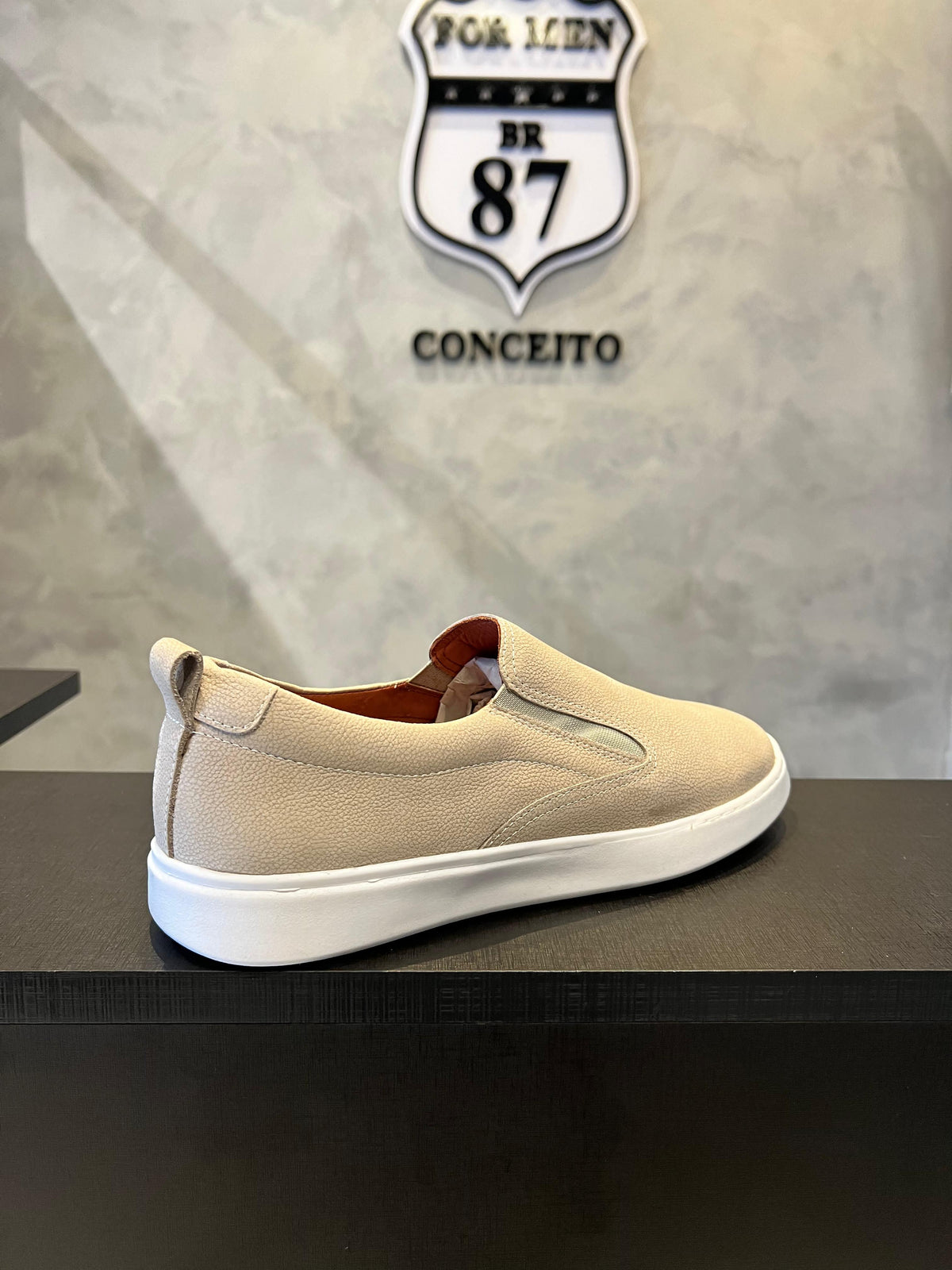 Slip On Masculino Bege