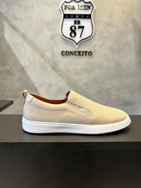 Slip On Masculino Bege