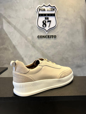 Tênis Casual Masculino Bege