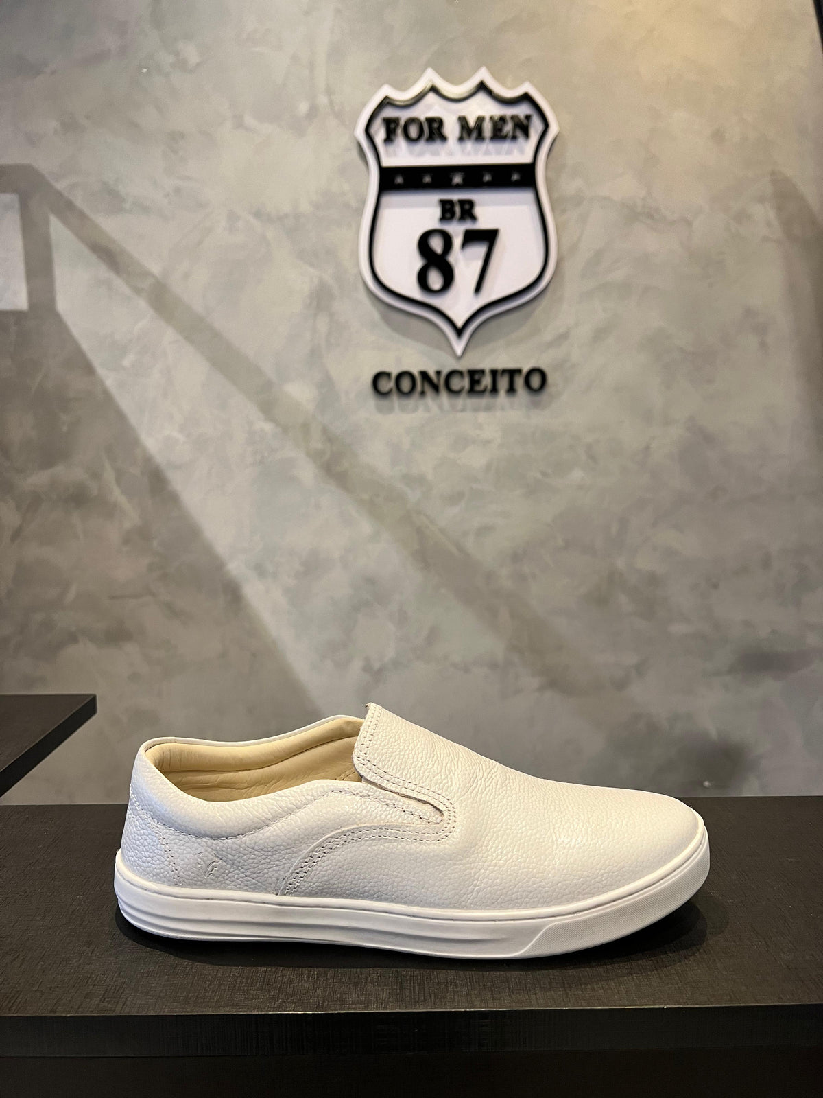 Slip On Branco Masculino