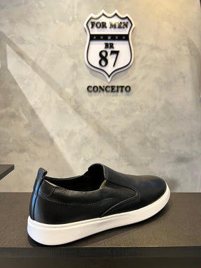 Slip On Masculino Preto