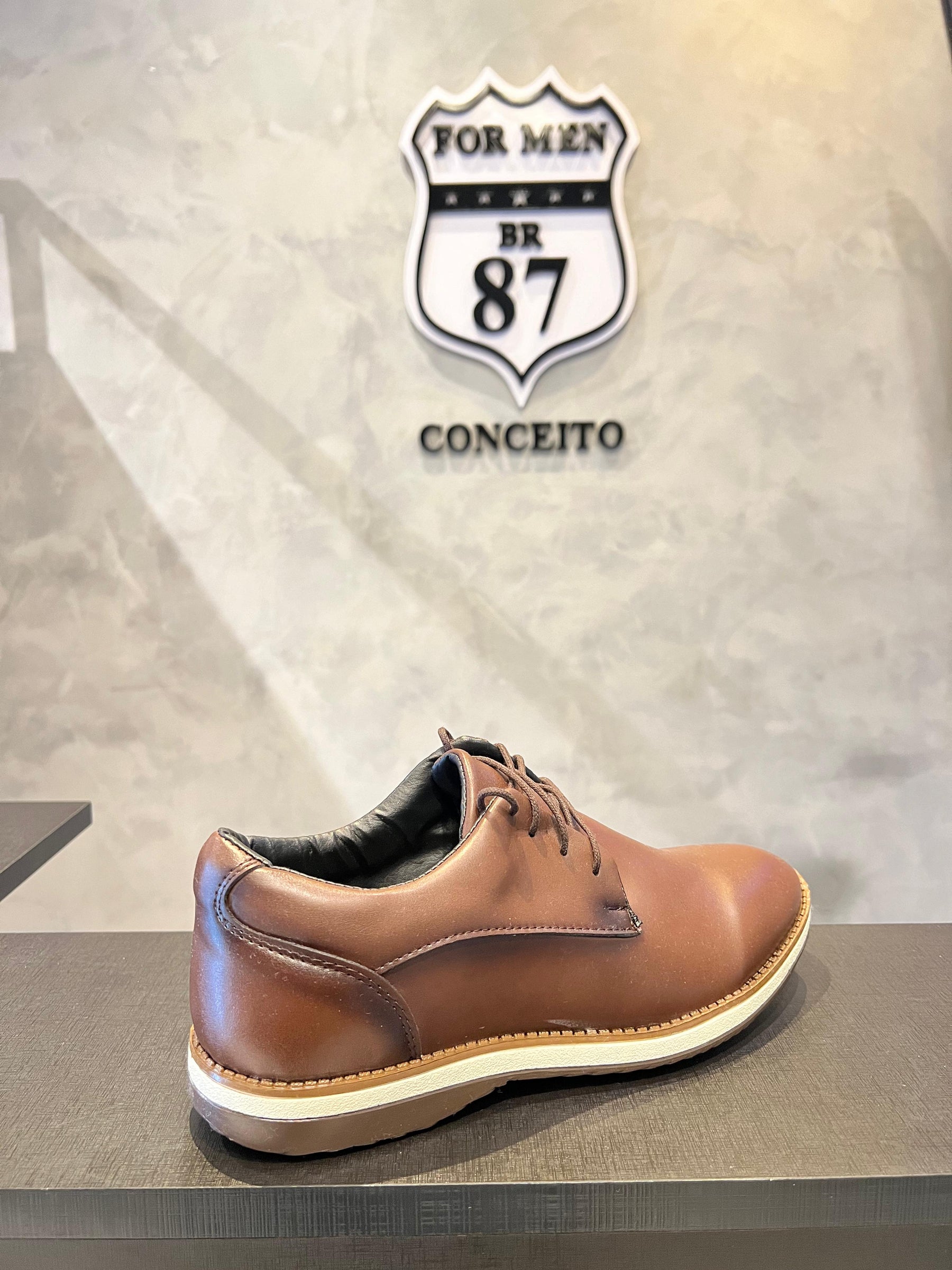 Sapato Casual Masculino Marrom