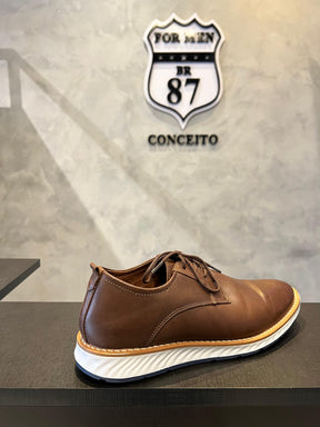 Sapato Casual Masculino Marrom