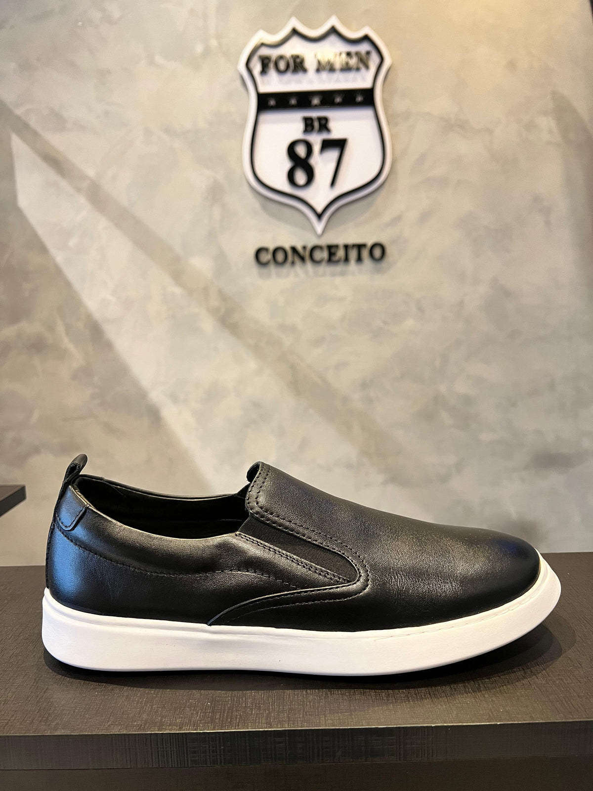 Slip On Masculino Preto