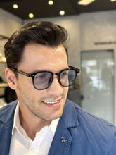 Óculos de Sol Quadrado com Lentes Azuis